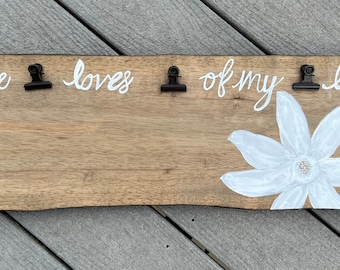 Lily Painted Sign, Lily on Wood, Hand Painted Lily, Wood Sign,Photo Clips,Wall Hanging, Lily Wood Sign, Hand Painted Sign,Floral on Wood,Art