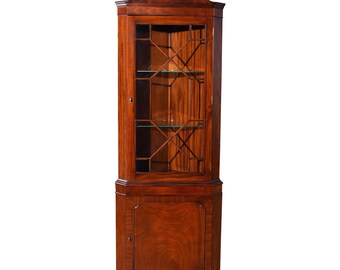 NDRC007 Mahogany Corner Cabinet