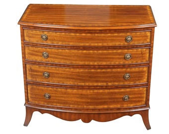 NVIN0620 Vintage Maitland Smith Banded Chest of Drawers