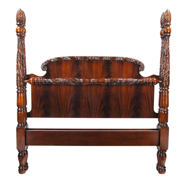 NBR001Q Mahogany Queen Size Poster Bed