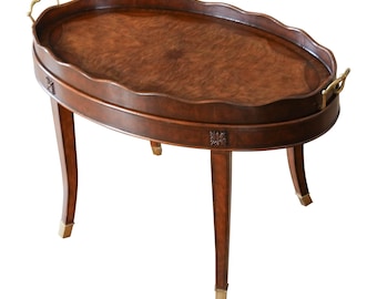 NVIN0545 Vintage Maitland Smith Serving Table