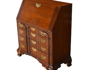 NVIN0583 Vintage Mahogany Councill Secretary Desk