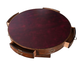 NVIN0439 Vintage Kittinger Drum Table