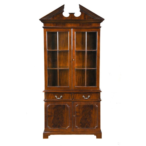 NDRC024 Two Door Mahogany China Closet