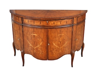 Vintage John Richard Demi Lune Cabinet