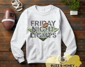 Friday Night Lights Football SVG : conception Game Day (téléchargement numérique)