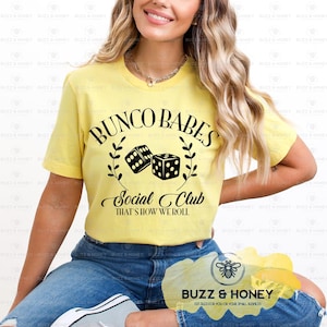 Bunco Babes SVG PNG JPEG | Würfelspiel Clipart für Shirts | Bunco Nacht Design | Lustiger Social Club digitaler Download