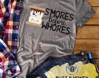 Funny S'mores Campfire Quote SVG: Kawaii Camping Shirt Design (Digital File)
