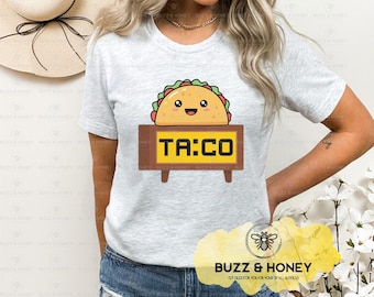 Kawaii Taco Stand Clipart: Funny Taco Tuesday SVG PNG JPEG (digitale download)