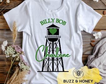 Billy Bob Loves Charlene SVG: Country Water Tower Design (Digital File)