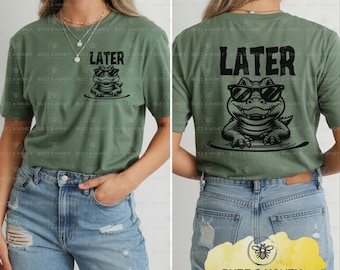 Later Gator SVG: Lustiger Alligator mit Sonnenbrille (Digital Download