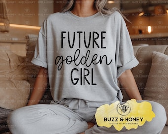 Future Golden Girl SVG - Retro Freundschaft Zitat (Digitale Datei)