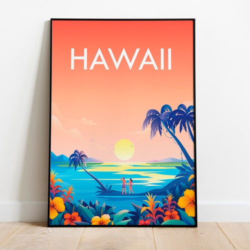 Hawaii Poster Travel Poster Hawaiitravel Posterhawaii Travel - Etsy