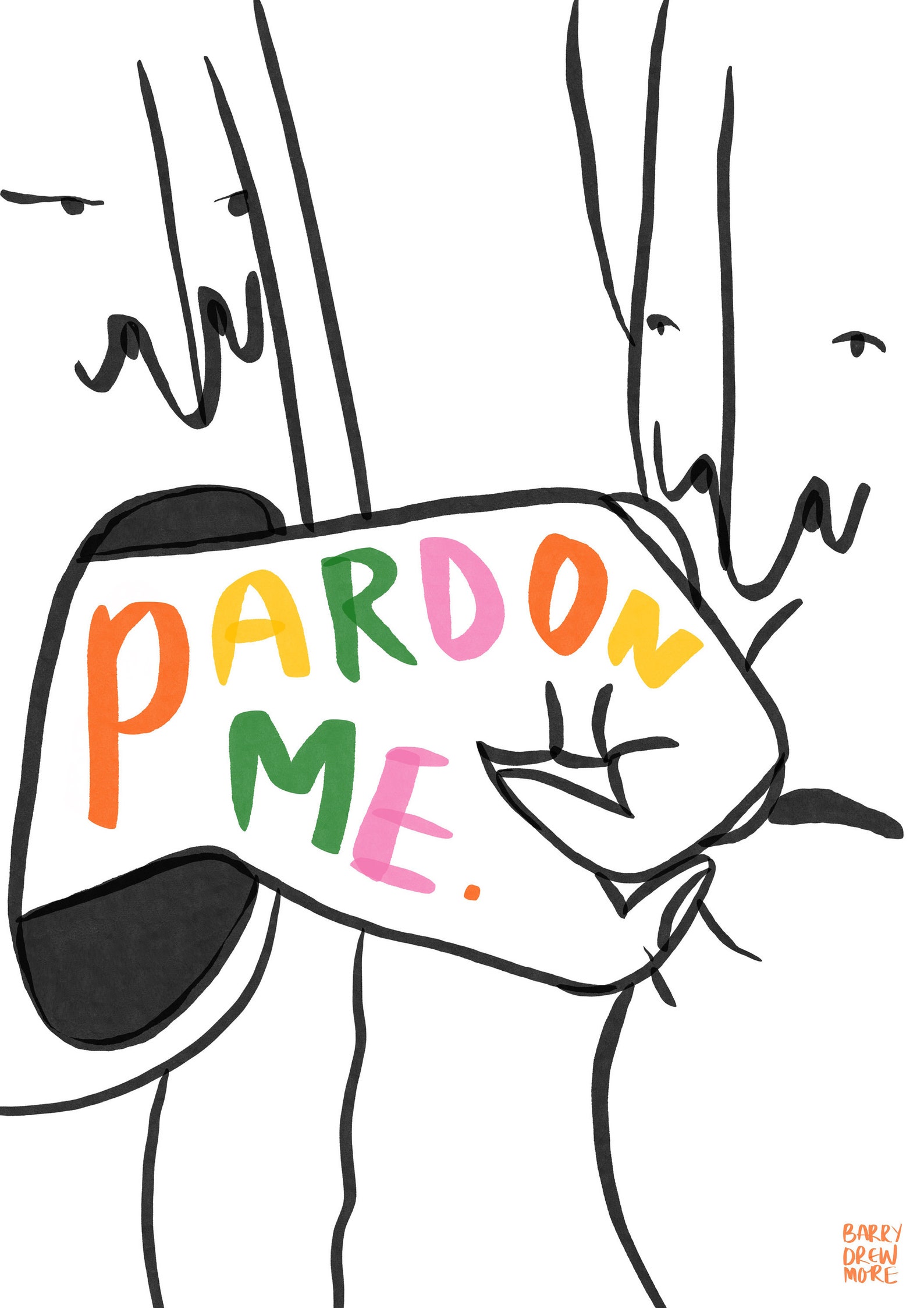 Pardon Me Print Etsy Australia