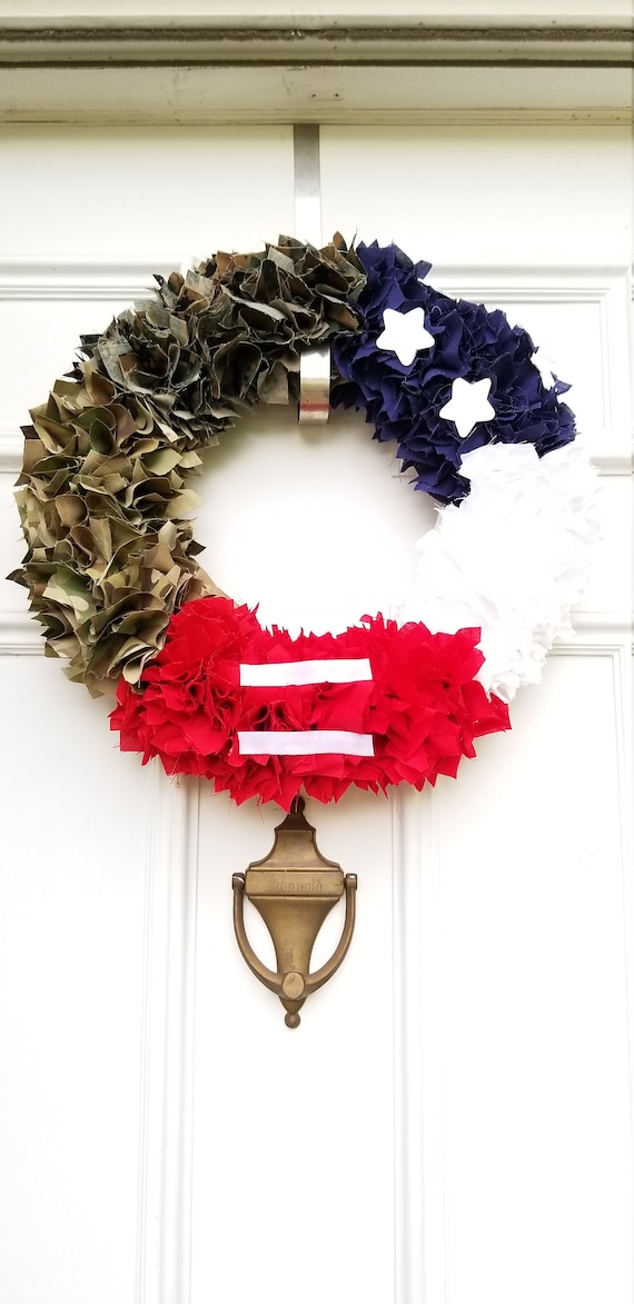 Dual Military wreath, Army wreath, Marine wreath, Navy wreath, Airforce wreath, American flag, military wreath, front door decor,