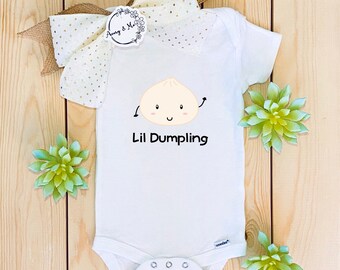 Cute Onesie\u00ae,Baby Shower Gift Baby Boy Baby Girl Clothes Asian Food Onesie\u00ae Dumpling Onesie\u00ae Funny Pun Onesie\u00ae Xiao Long Bao Onesie\u00ae