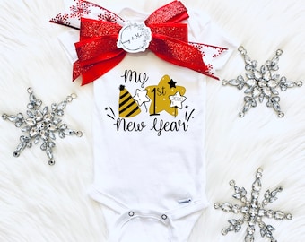 2 Bodysuits Personalised#Christmas#Girls#NewYear/'s#first/_year#pregnancy#baby
