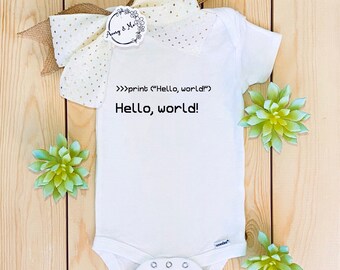 hello baby onesie