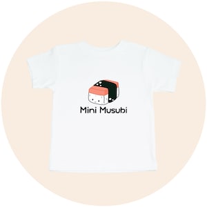 Mini Musubi Toddler Shirt, Cute and Funny Kids Asian Snack Clothes, Girl or Boy Gift or Present