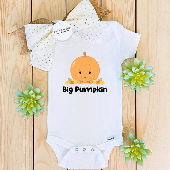 Big Pumpkin Onesie®, Cute Fall Baby Clothes, Autumn Girl or Boy