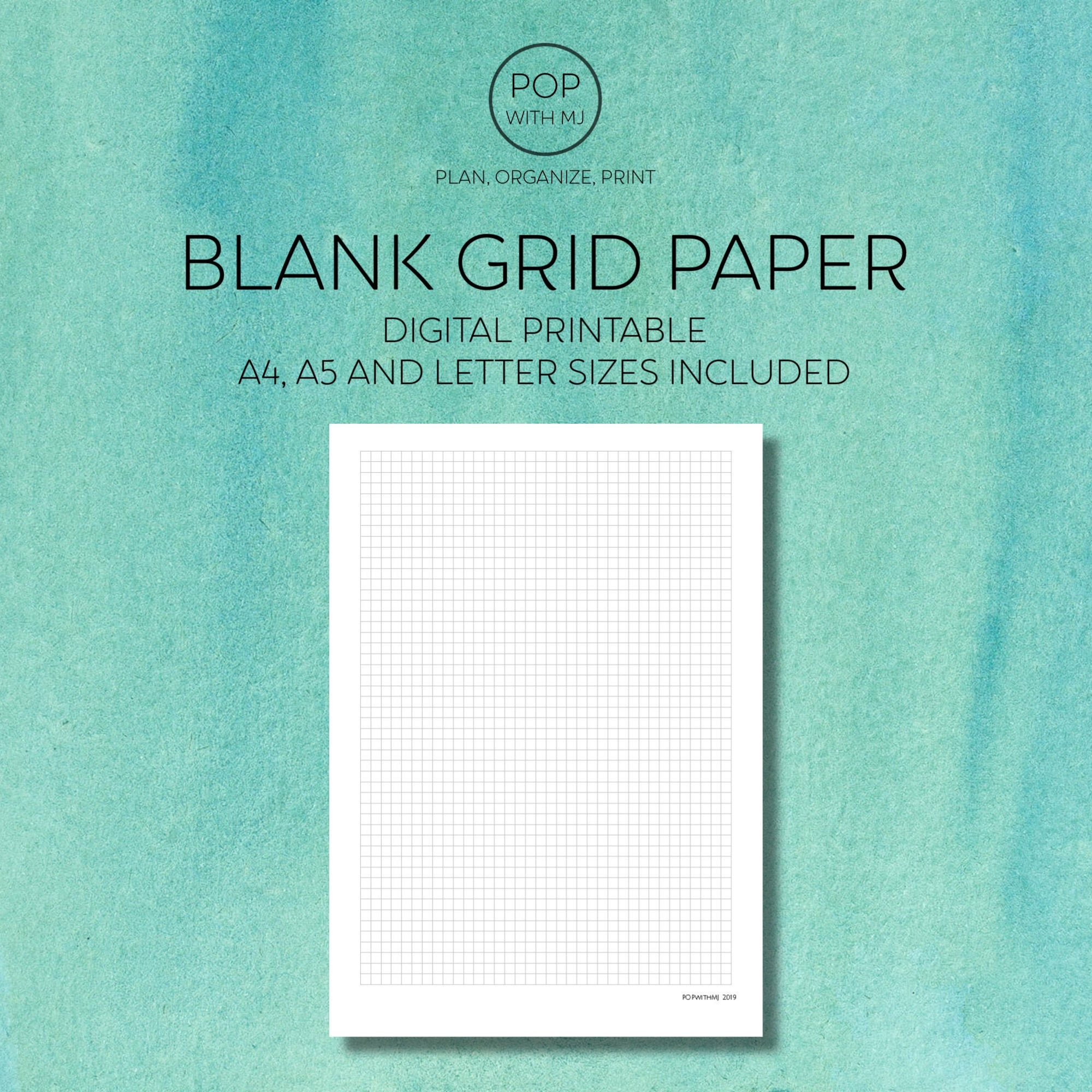 grid paper graph paper note taking student notes printable etsy