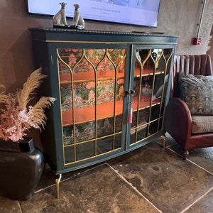 Blue & Blush Suburban Jungle Leopard Gin/ Drinks Cabinet - Laurence Llewellyn-Bowen design