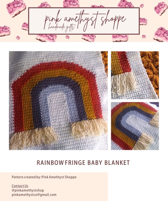 Baby blanket with fringe clearance