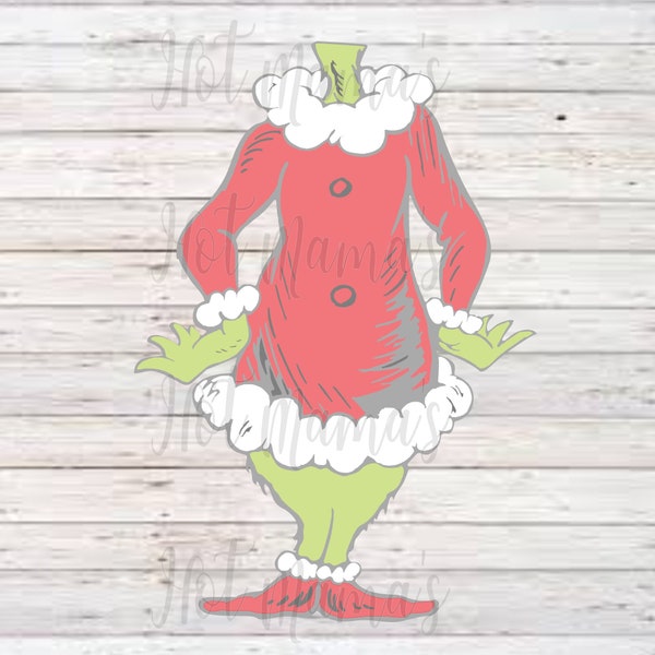 Grinch Full Body Svg Etsy
