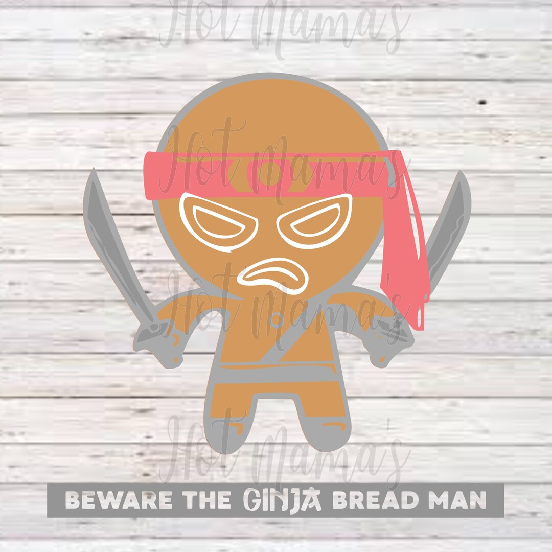 Beware of the Ginja Bread Man SVG - Etsy
