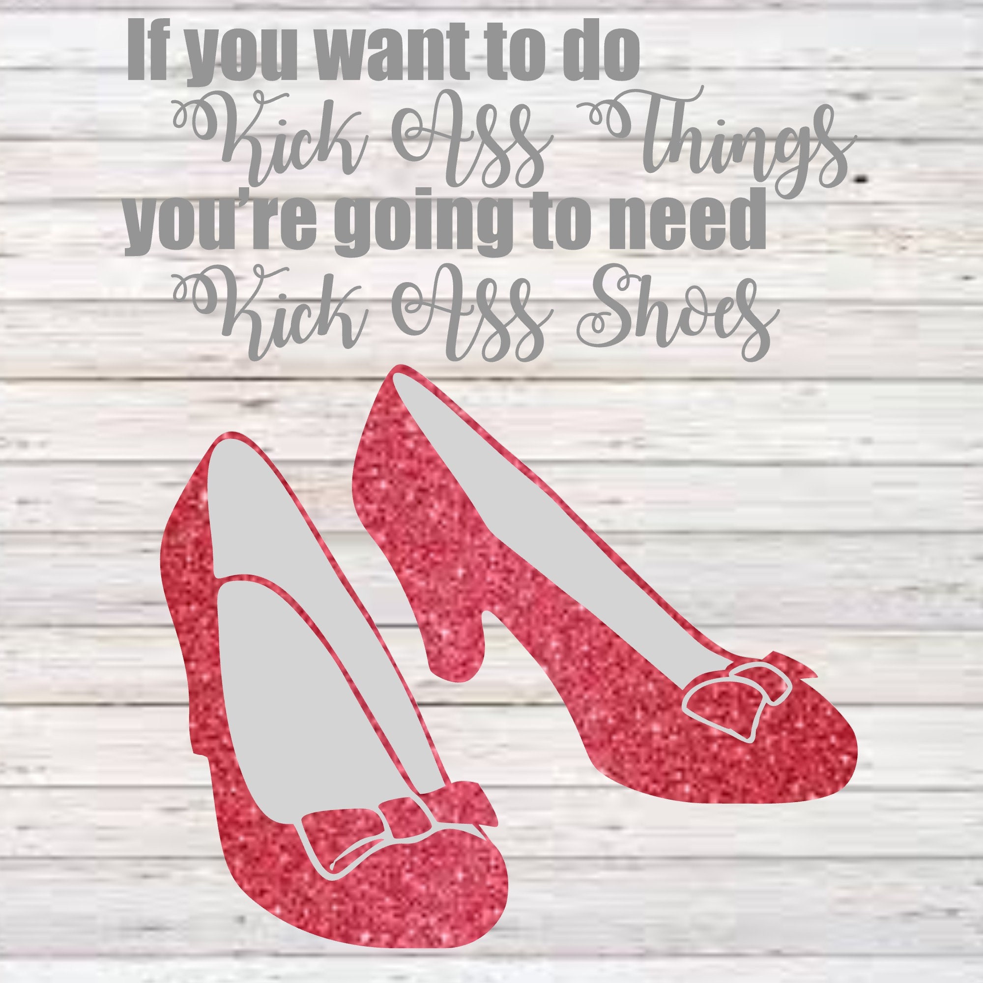 Ruby Slippers Kickass SVG Etsy Italia