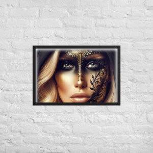 Golden art Framed poster