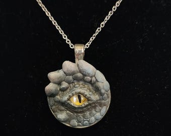Grijze drakenoog ketting