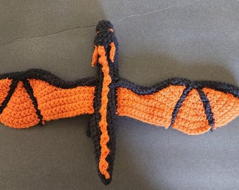 Zwart-oranje draakje