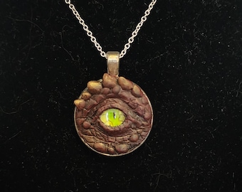Roestbruine drakenoog ketting