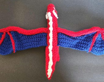 Red, White, and Blue Dragon Hatchling