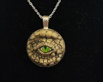Gouden drakenoog ketting