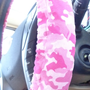 Pink Camo Steering Wheel cover