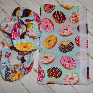 Donut Fabric Steering Wheel Cover Seatbelt Cover