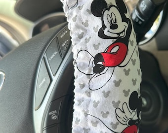 Licensed Fabric Steering Wheel Cover Seatbelt Cover