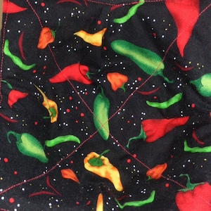 Microwaveable Bowl Cozy Reversible Jalapeno Peppers