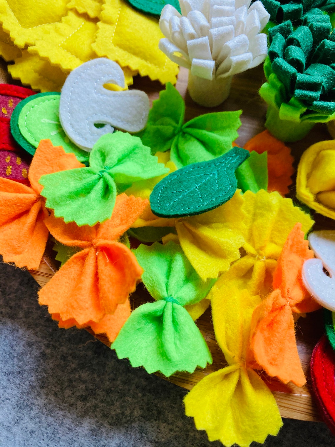 Felt Pasta Set / Pretend Play / Felt Food For Kids / Etsy