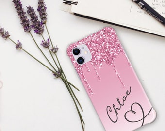 Personalized Marbled iPhone Case: Shockproof Soft Cover