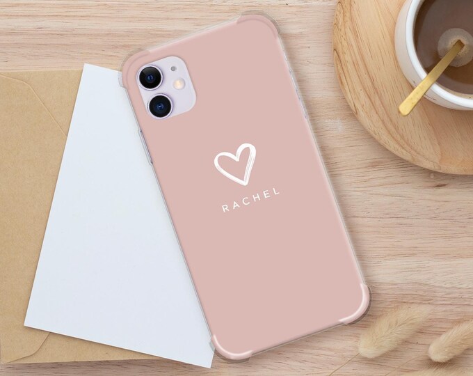 Personalised Name Phone iPhone 12 shockproof soft phone case cover for iPhone 11 Pro Max 6 SE 2020 7 8 Plus X XR XS MaxFather's Day