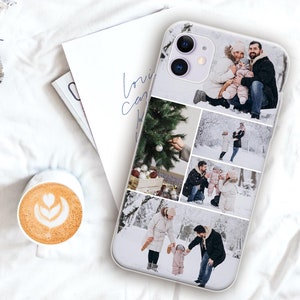Personalisierte Foto-Collage Handyhülle 16 Stück weiche Silikonhülle für Apple iPhone 7 8 X Xs max Xr 11 Pro Max iPhone 12 Pro MaxFather's Day