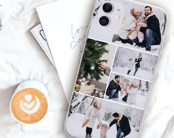 Personalized Photo Collage iPhone Case: Soft Silicone Cover