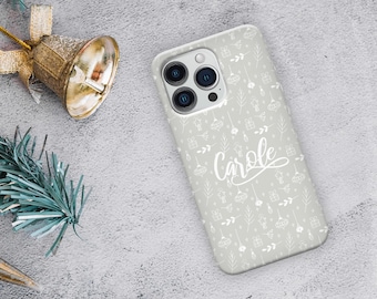 Personalized Pastel iPhone Case: Custom Name Silicone Cover