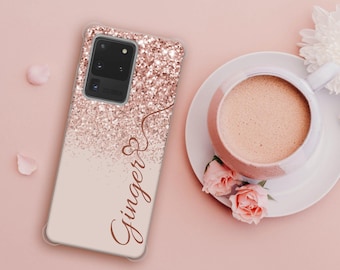 PERSONALIZED phone case initials custom name shockproof marble cover for Samsung Galaxy S8 S8+ S9 S9+ S10 S10+ S20Father's Day