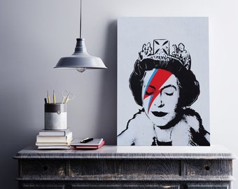 Banksy Queen Ziggy Canvas wall art print on canvas Picture for Home Office Decor