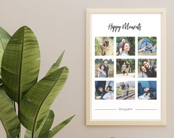 Framed Photo Collage | A4 or A5 | Personalised Photo Frame | Personalised Gift | Birthday | Housewarming | For Her | Personalised Decor