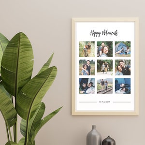 Framed Photo Collage | A4 or A5 | Personalised Photo Frame | Personalised Gift | Birthday | Housewarming | For Her | Personalised Decor